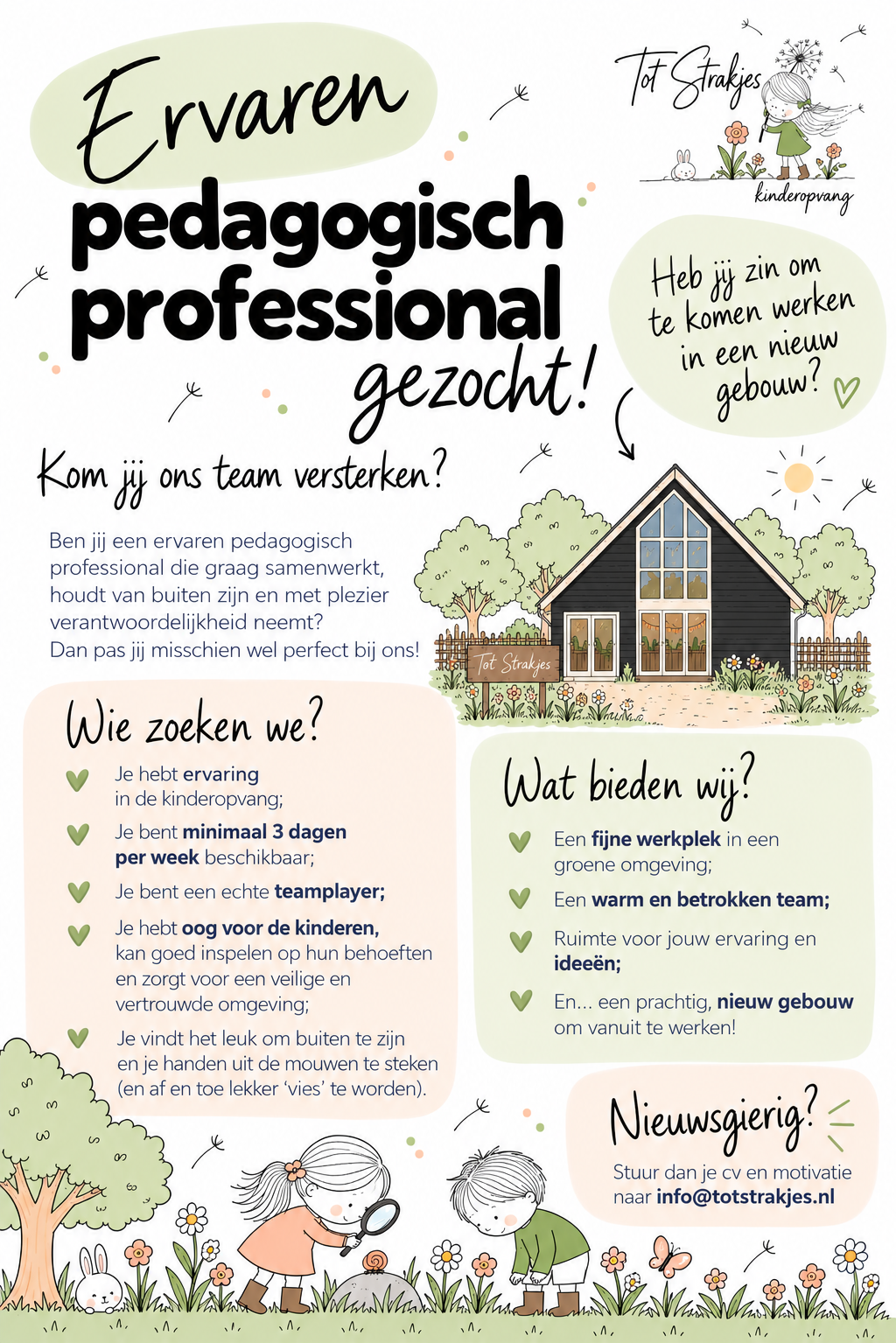 Vacature Kinderopvang Tot Strakjes